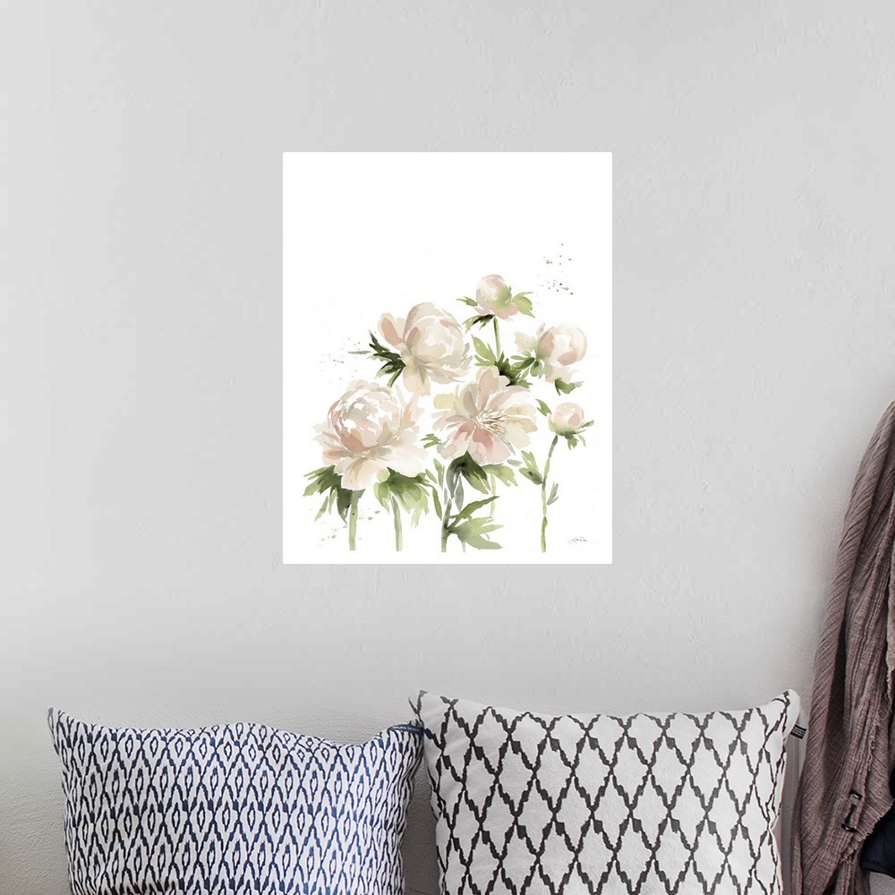 A bohemian room featuring Peonies I