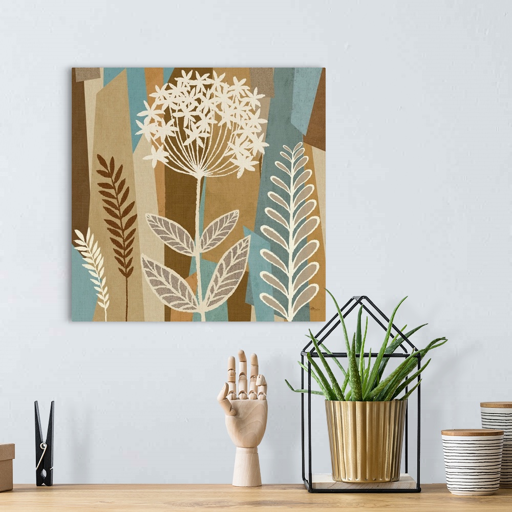 A bohemian room featuring Pieces of Nature III
