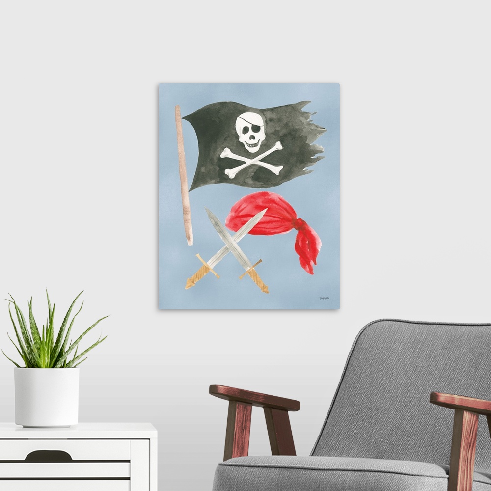A modern room featuring Pirates II