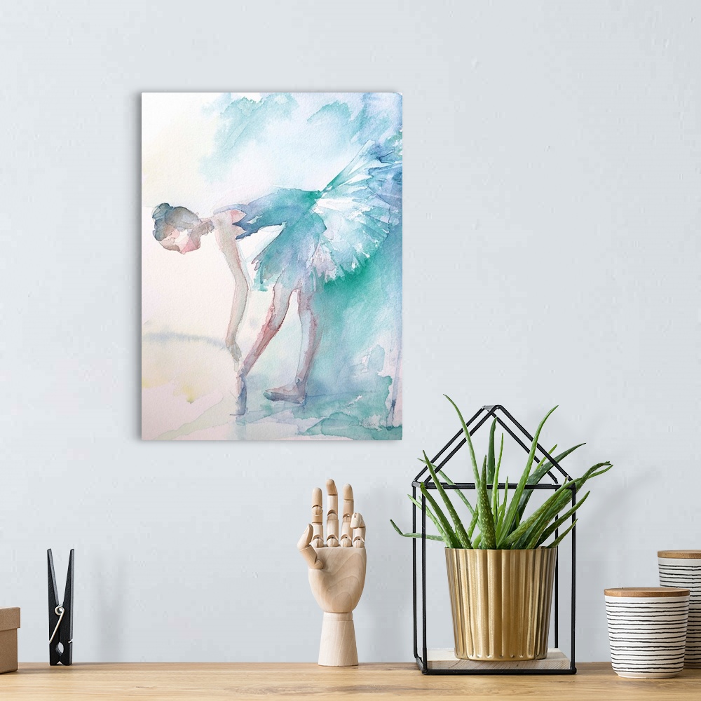 A bohemian room featuring Pointe Shoes