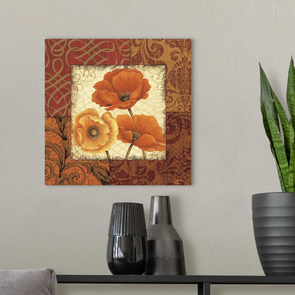 A modern room featuring Poppy Spices II