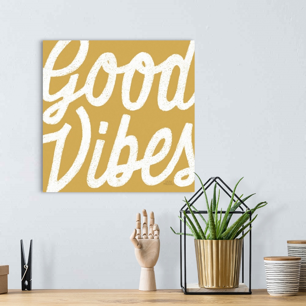 A bohemian room featuring Positivity I Yellow
