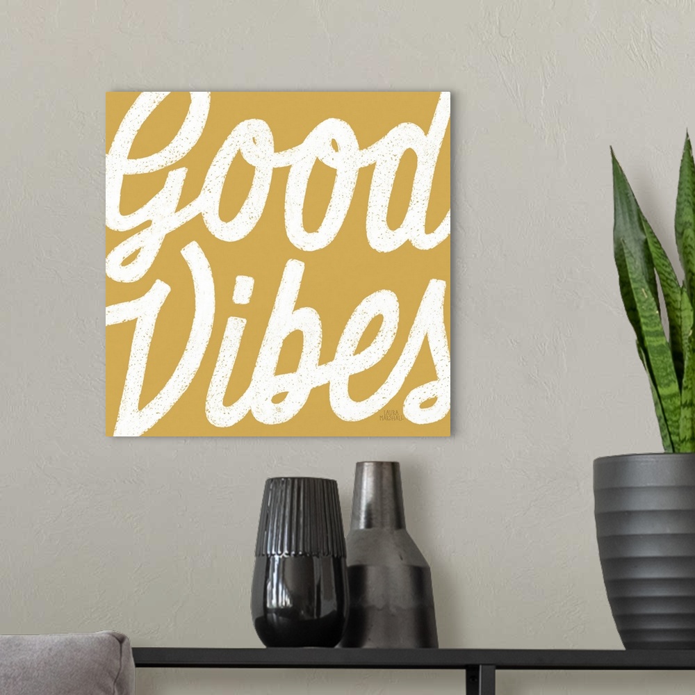 A modern room featuring Positivity I Yellow