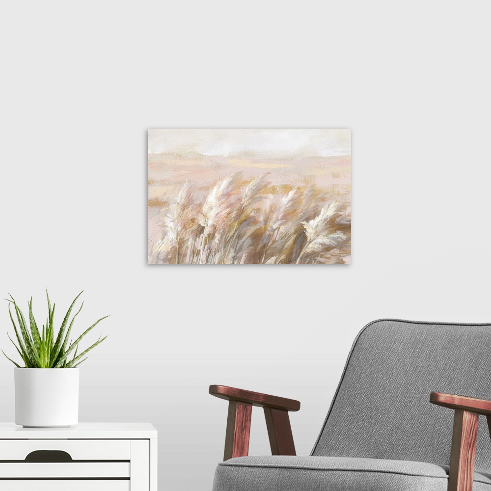 A modern room featuring Prairie Grasses