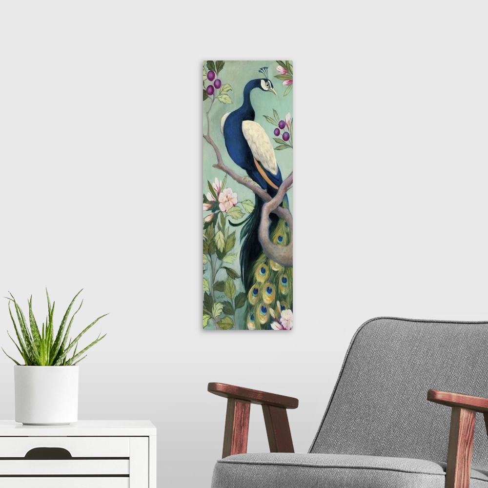 A modern room featuring Pretty Peacock I