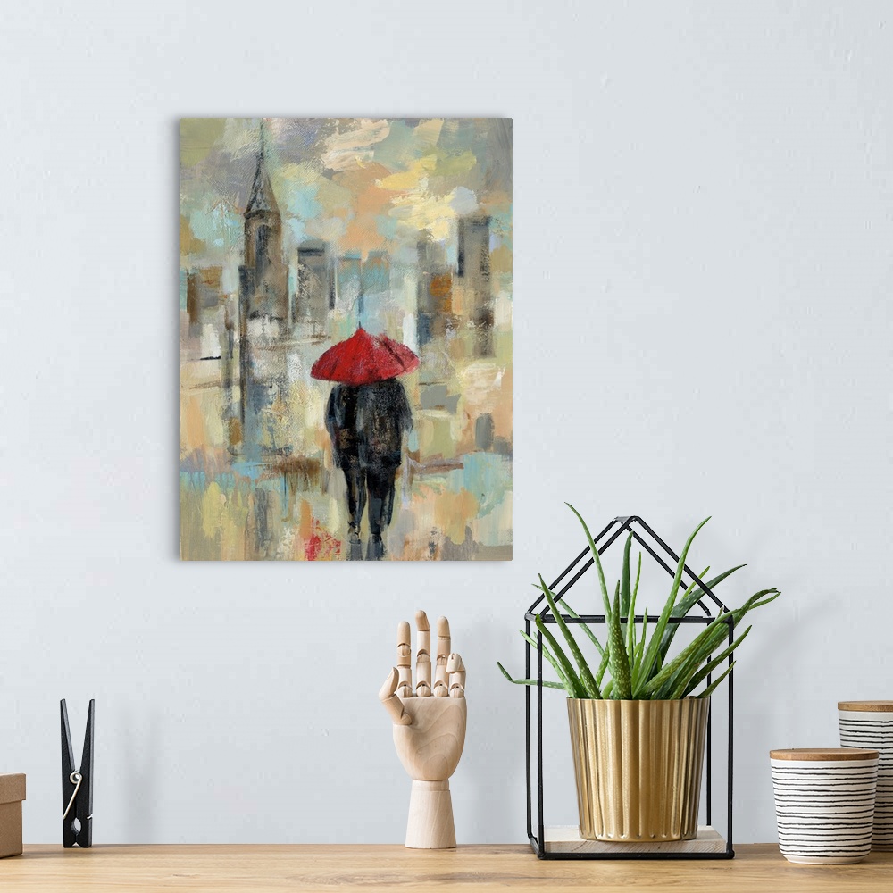 A bohemian room featuring Rain in the City I