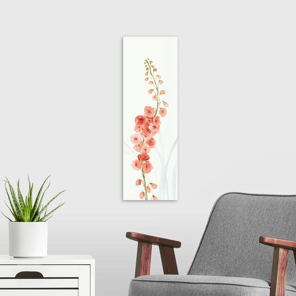 A modern room featuring Rainbow Seeds Flowers VII Coral