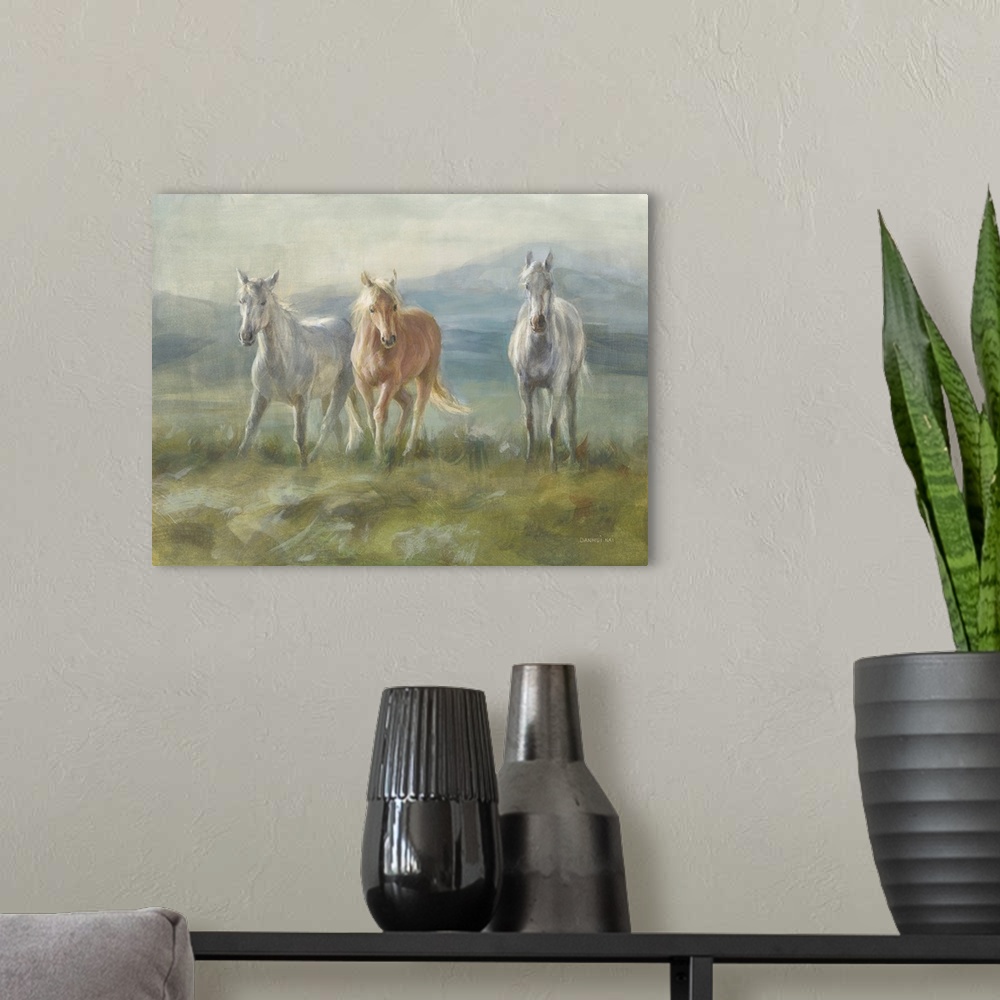 A modern room featuring Rangeland Horses