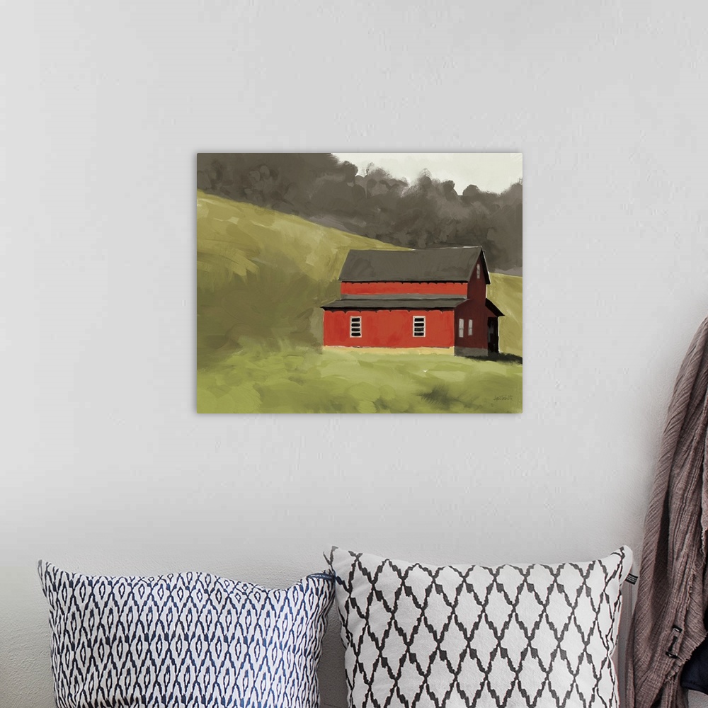 A bohemian room featuring Red Barn I