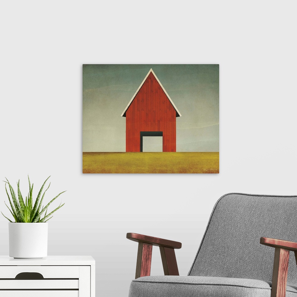 A modern room featuring Red Barn Summer