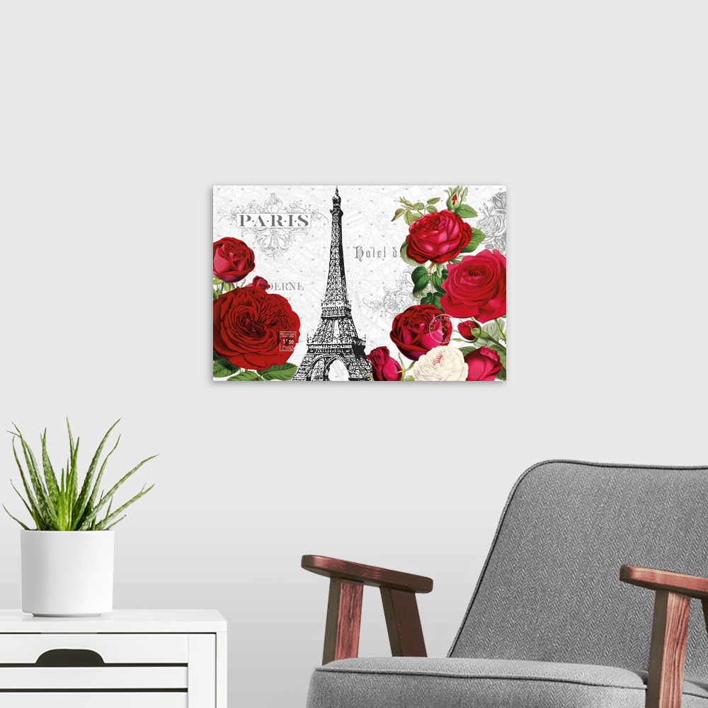 A modern room featuring Rouge Paris I
