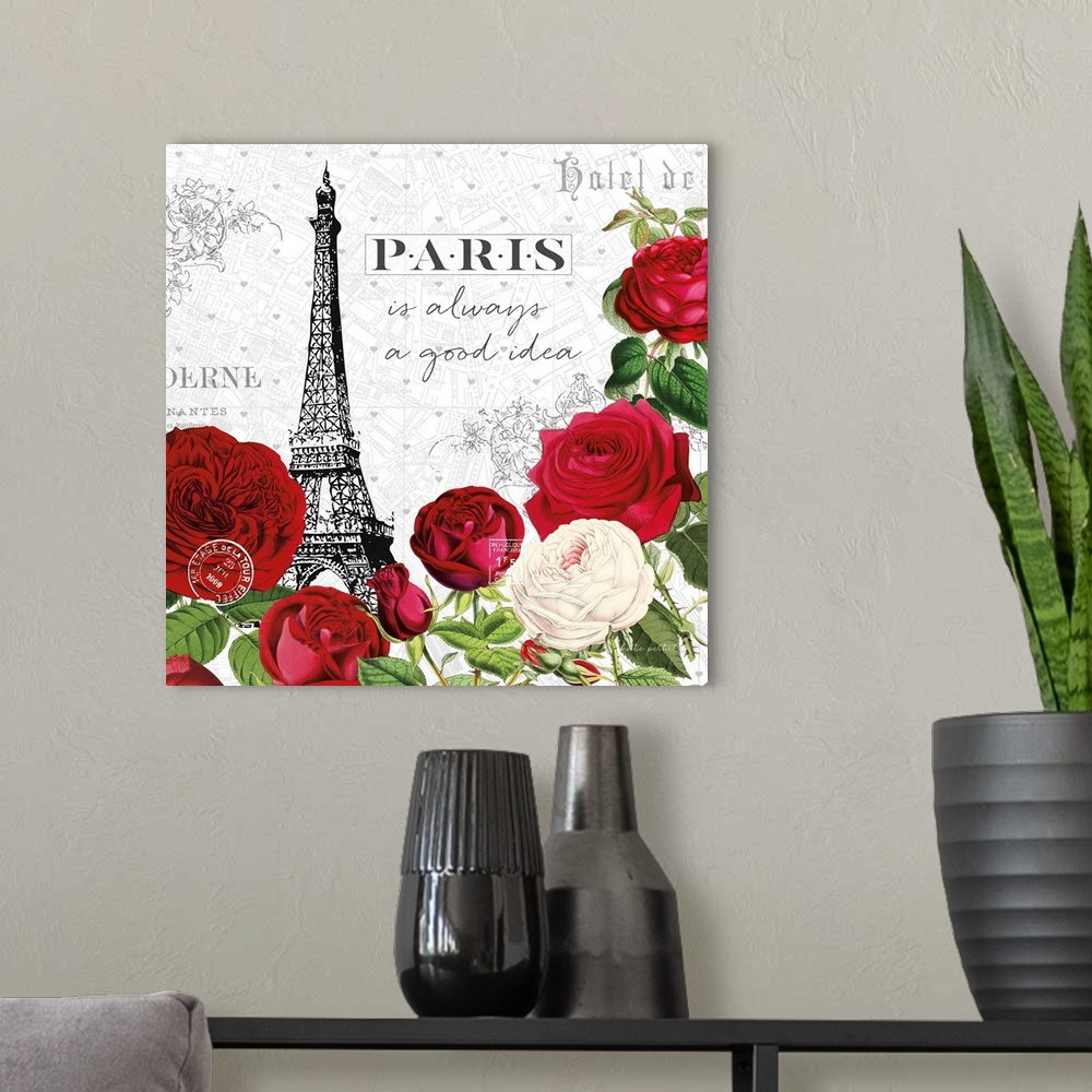 A modern room featuring Rouge Paris II