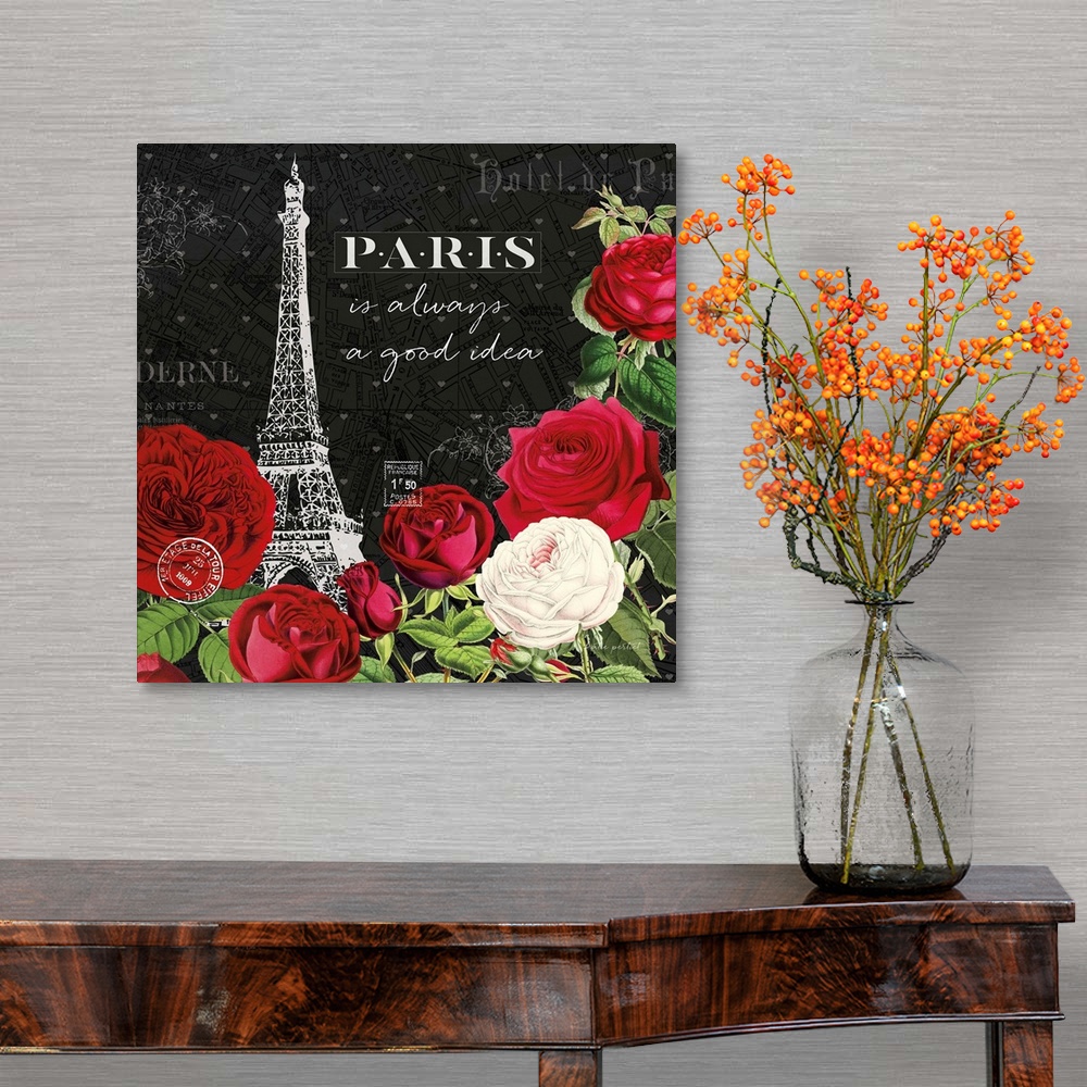 A traditional room featuring Rouge Paris II Black