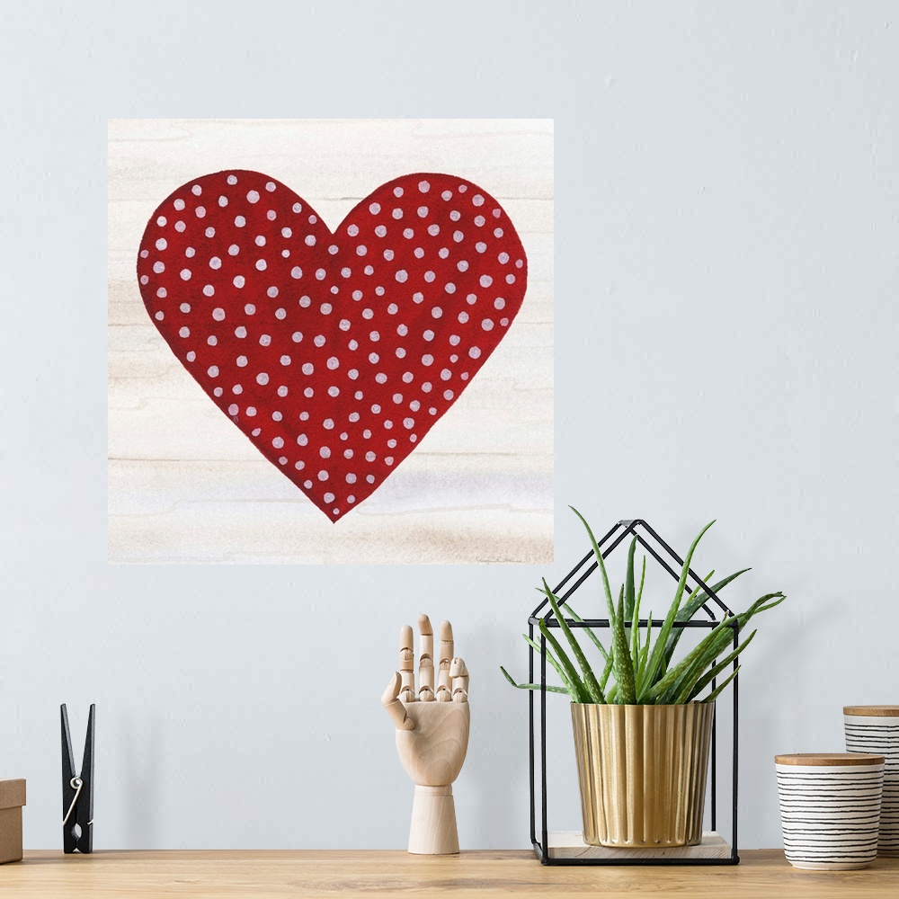A bohemian room featuring Rustic Valentine Heart I