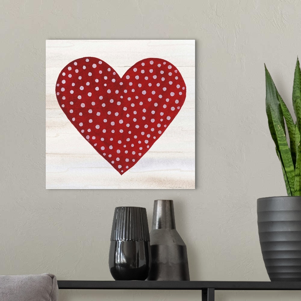 A modern room featuring Rustic Valentine Heart I