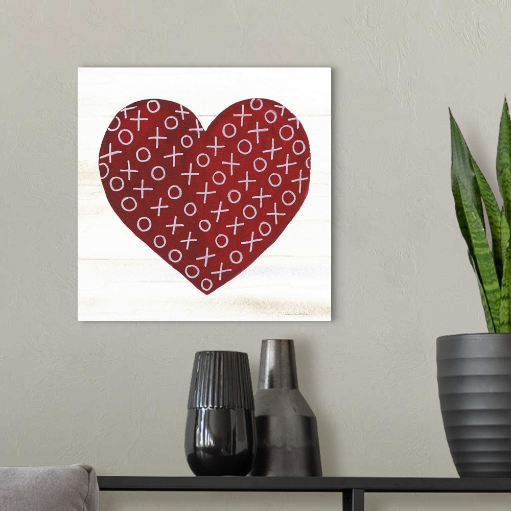 A modern room featuring Rustic Valentine Heart IV