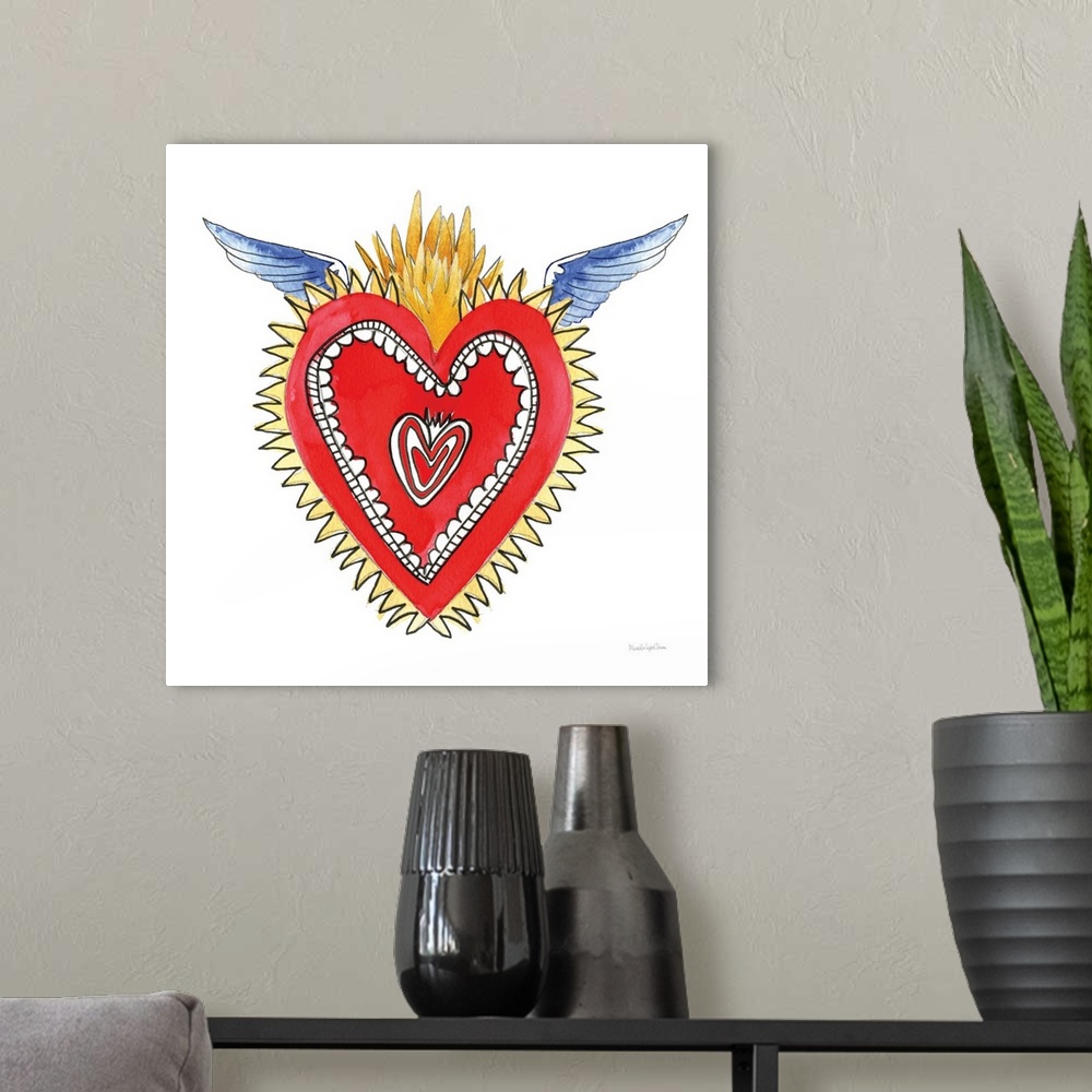 A modern room featuring Sacred Heart I