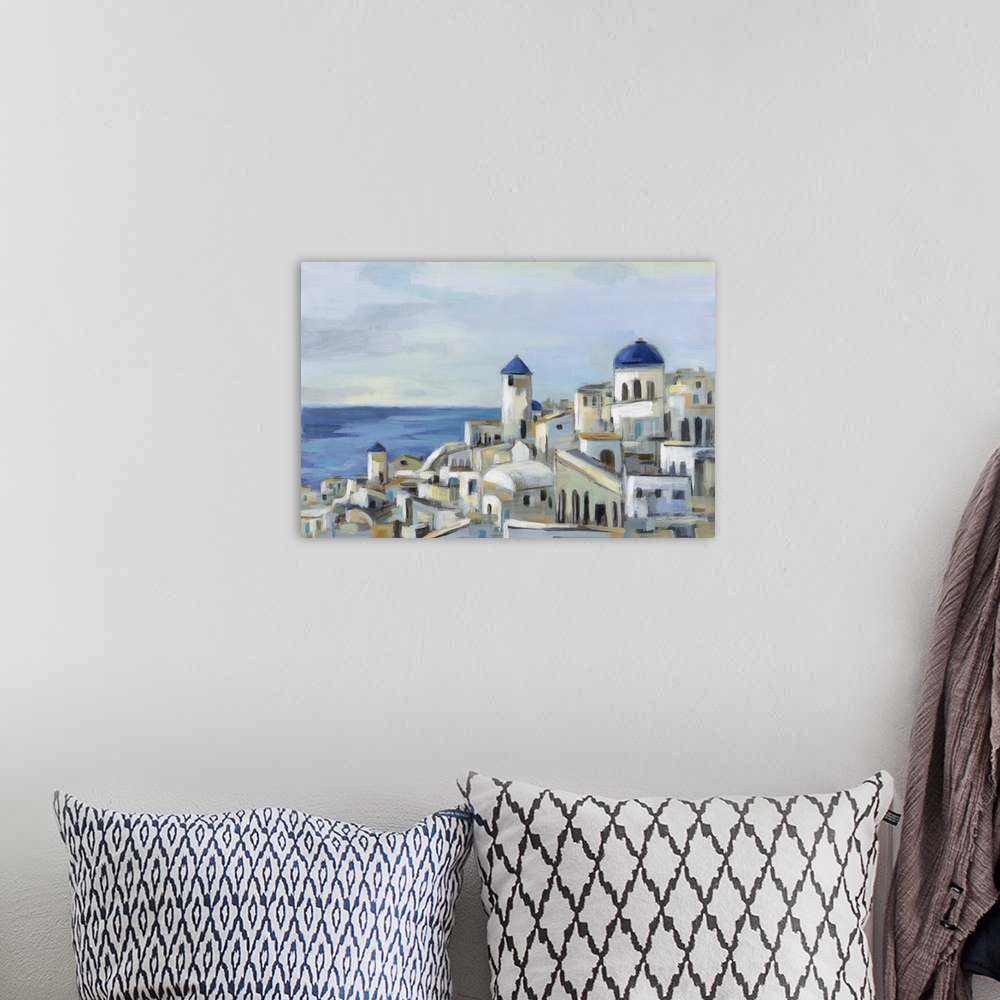 A bohemian room featuring Santorini View I