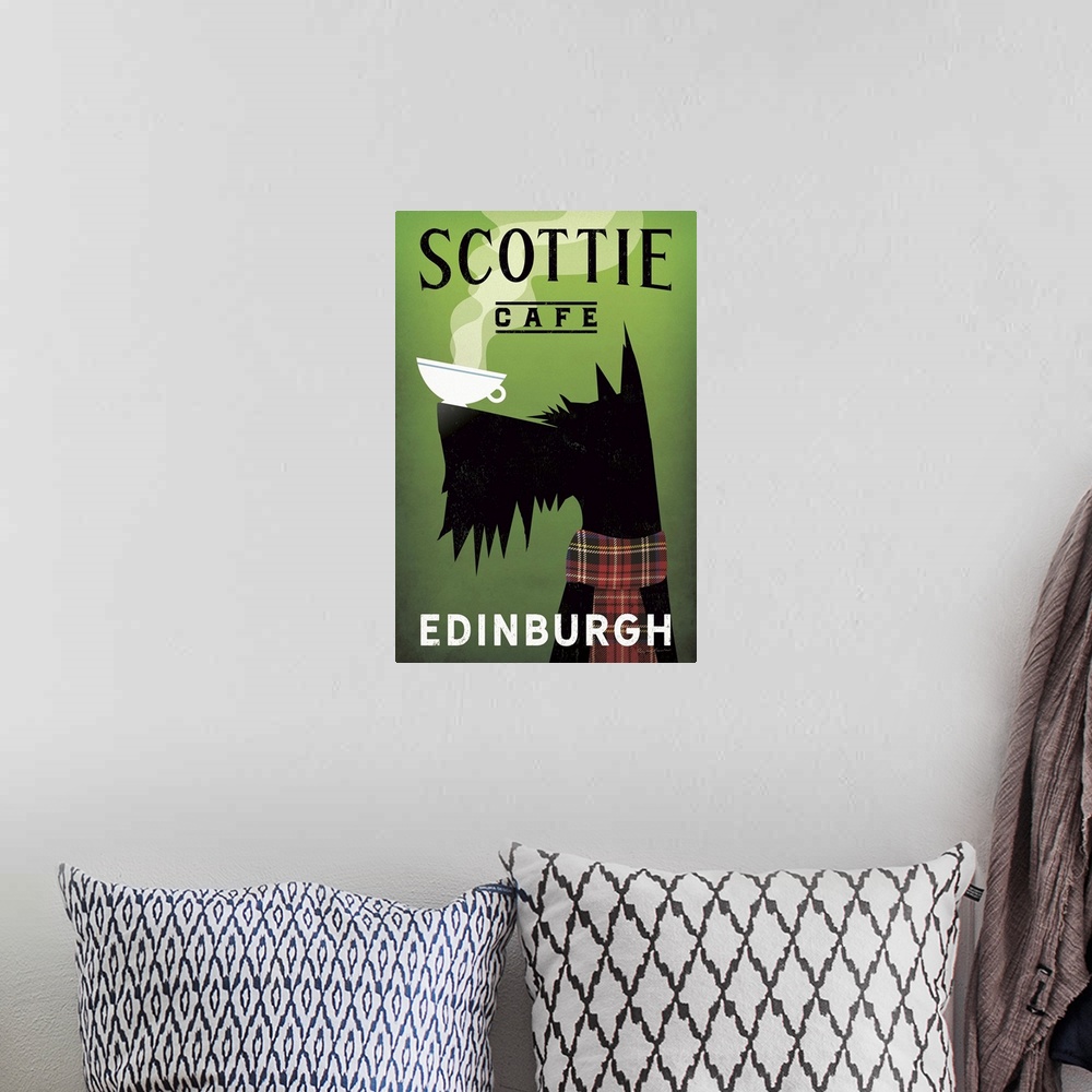 A bohemian room featuring "Scottie Cafe - Edinburgh"