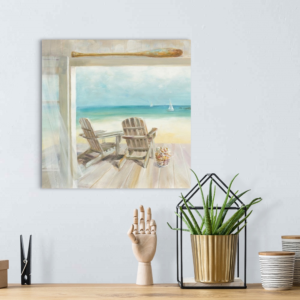 A bohemian room featuring Seaside Morning Crop