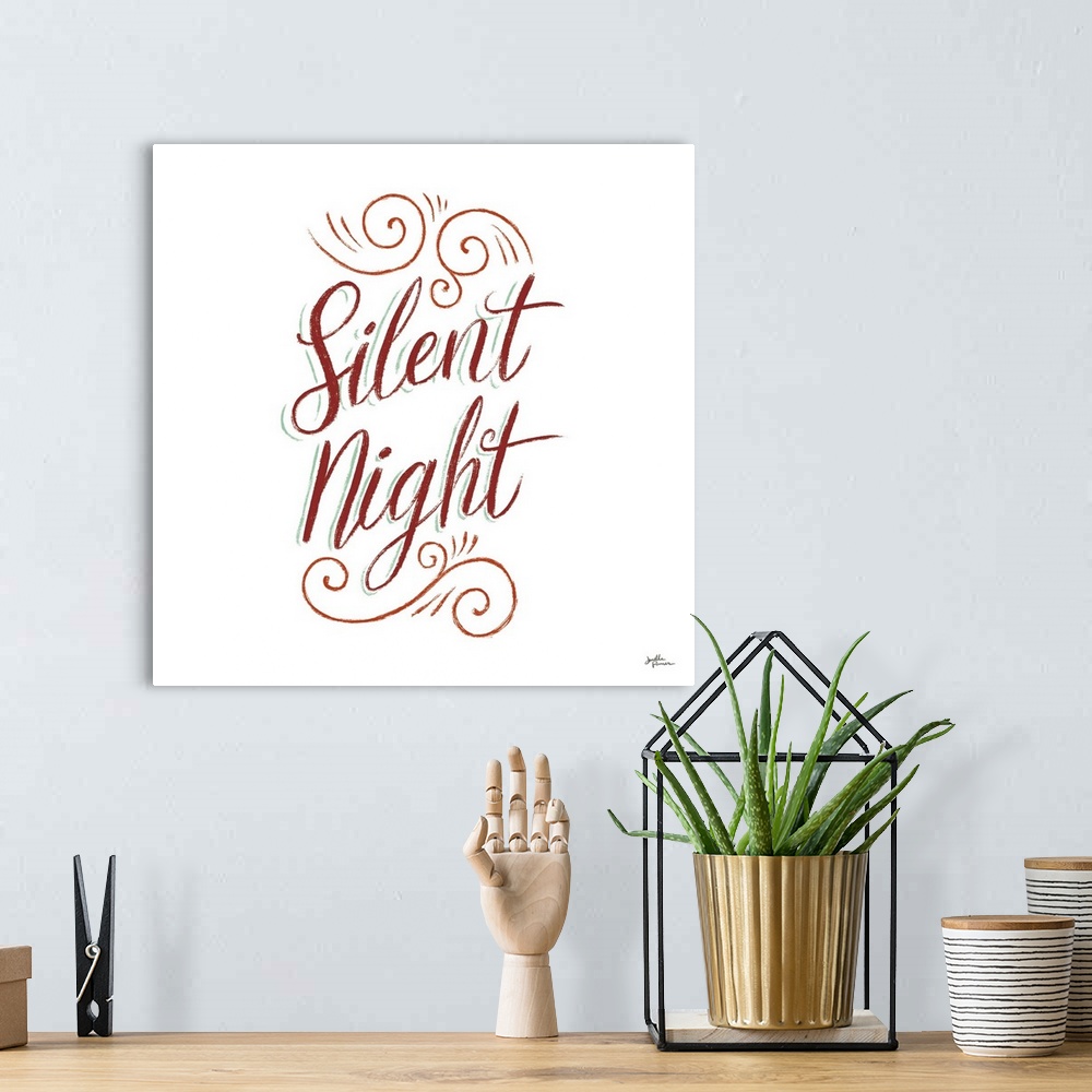 A bohemian room featuring Silent Night