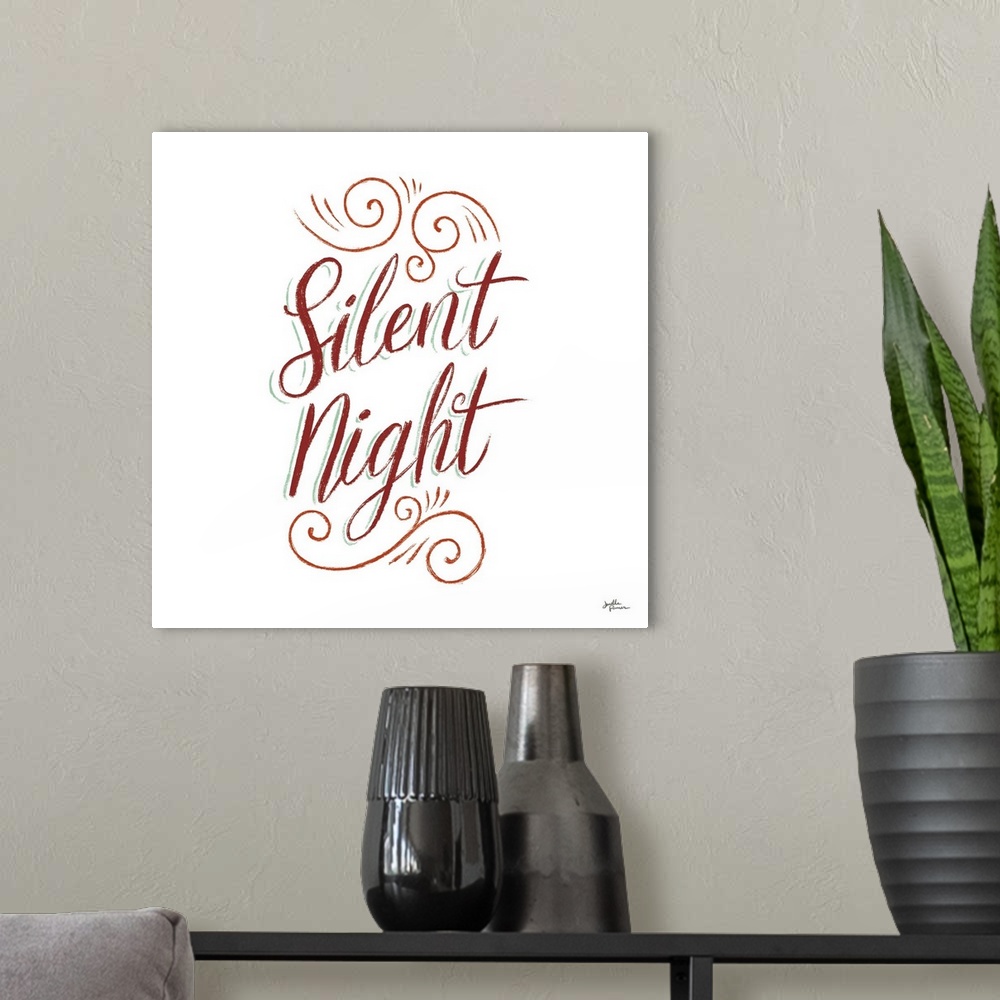 A modern room featuring Silent Night