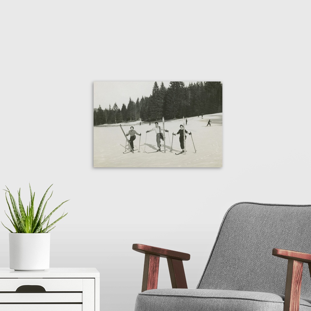 A modern room featuring Ski Day