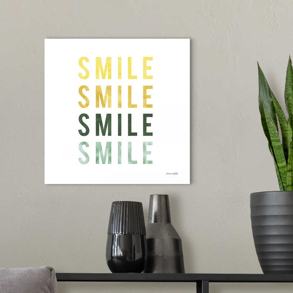 A modern room featuring Smile Smile