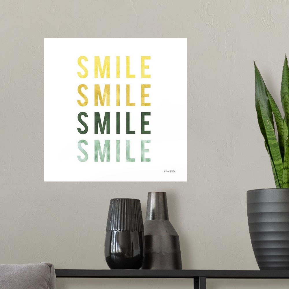 A modern room featuring Smile Smile