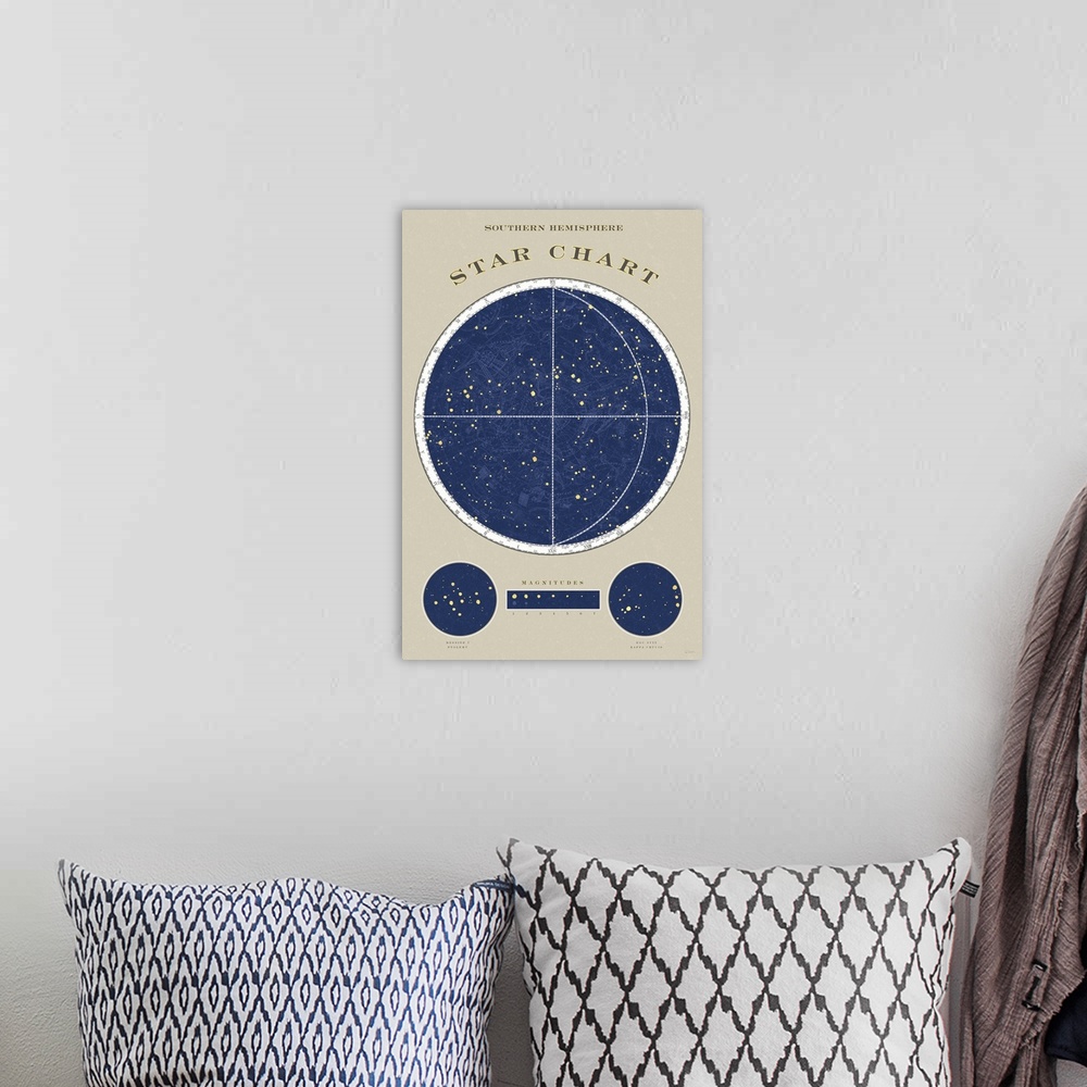 A bohemian room featuring Southern Star Chart