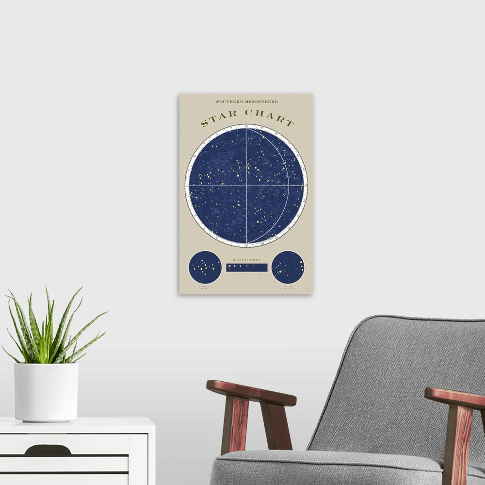 A modern room featuring Southern Star Chart