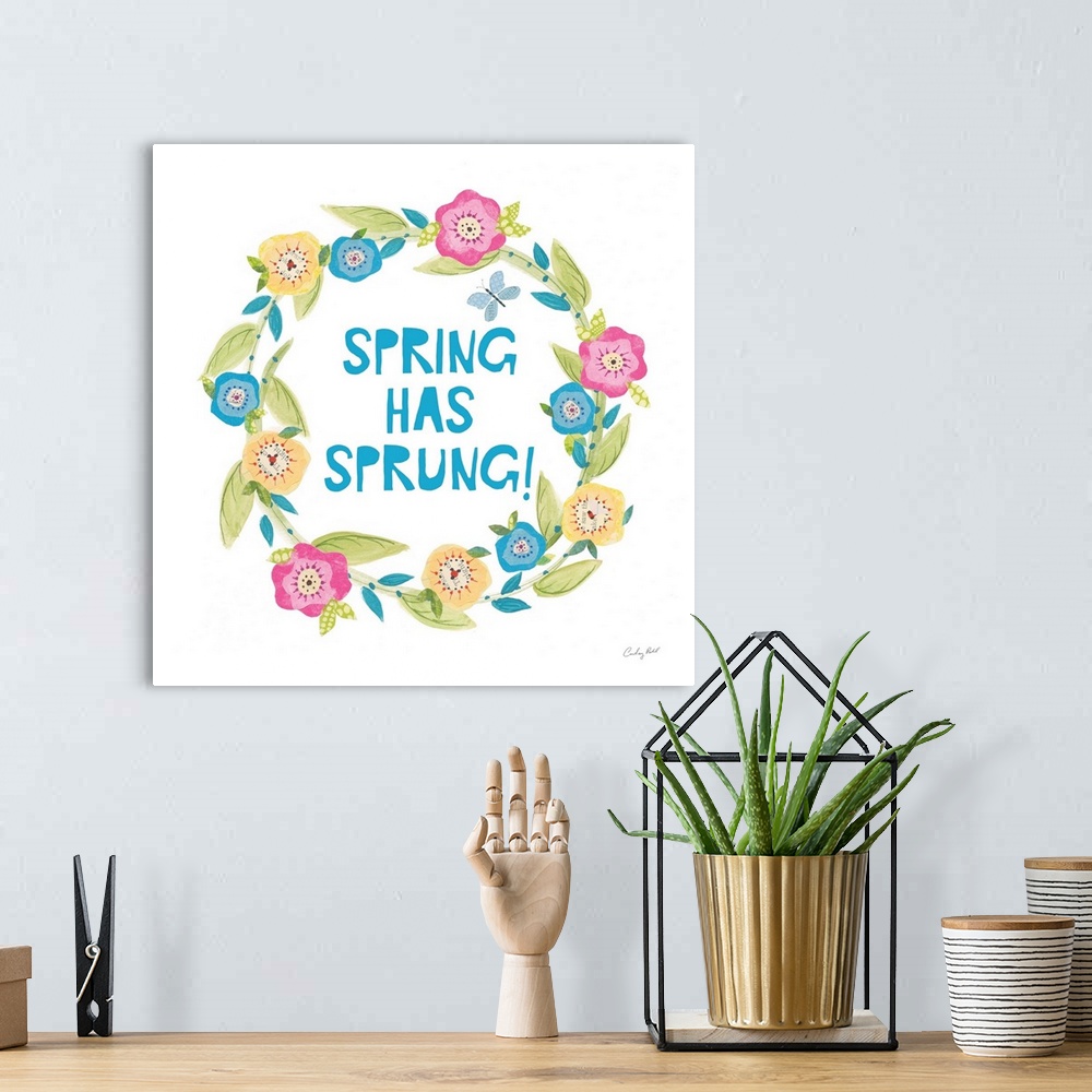 A bohemian room featuring Spring Has Sprung II