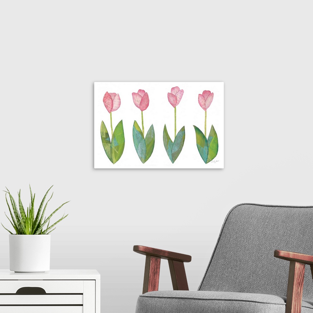 A modern room featuring Spring Has Sprung VIII