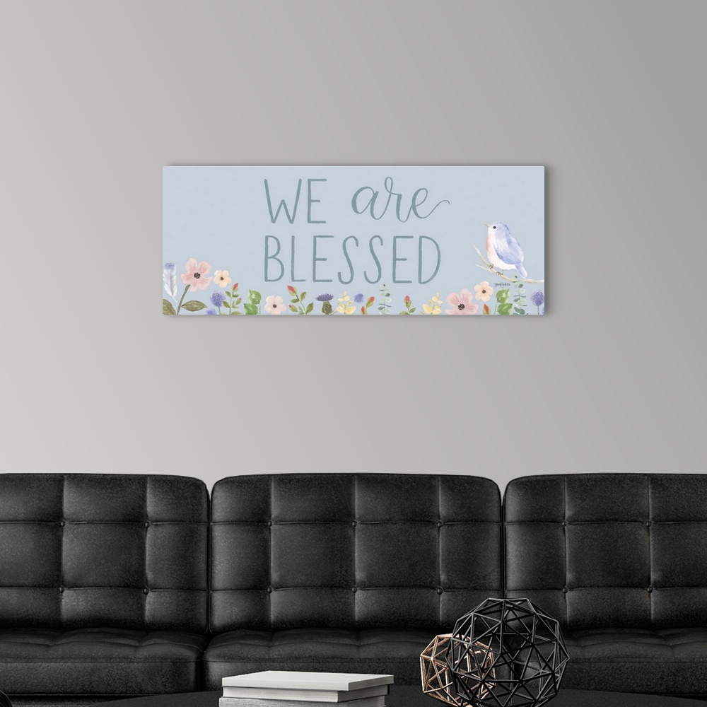 A modern room featuring Spring Sentiments II