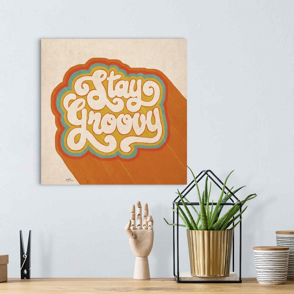 A bohemian room featuring Stay Groovy I