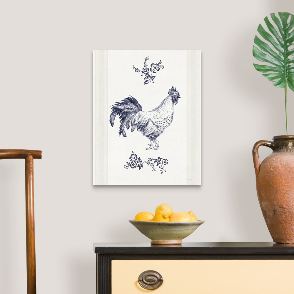 A traditional room featuring Summer Chickens I