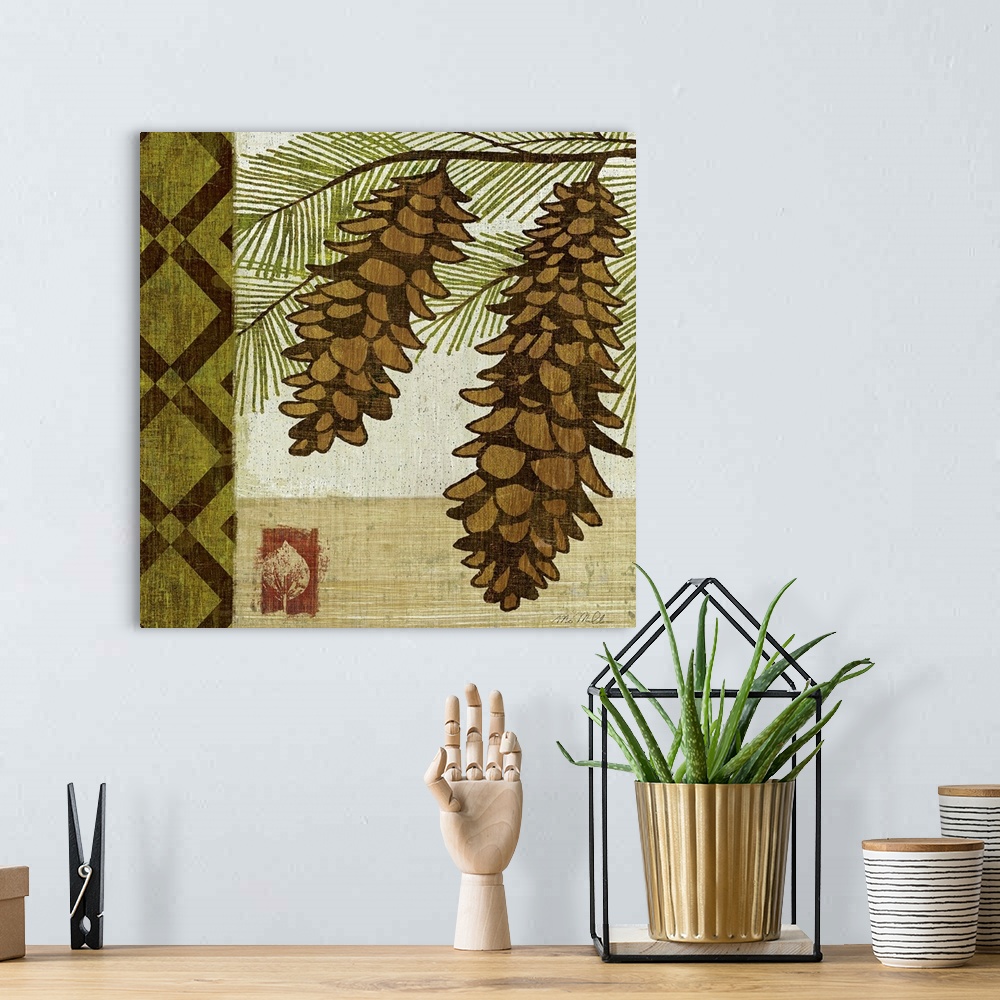 A bohemian room featuring Summer Pine I