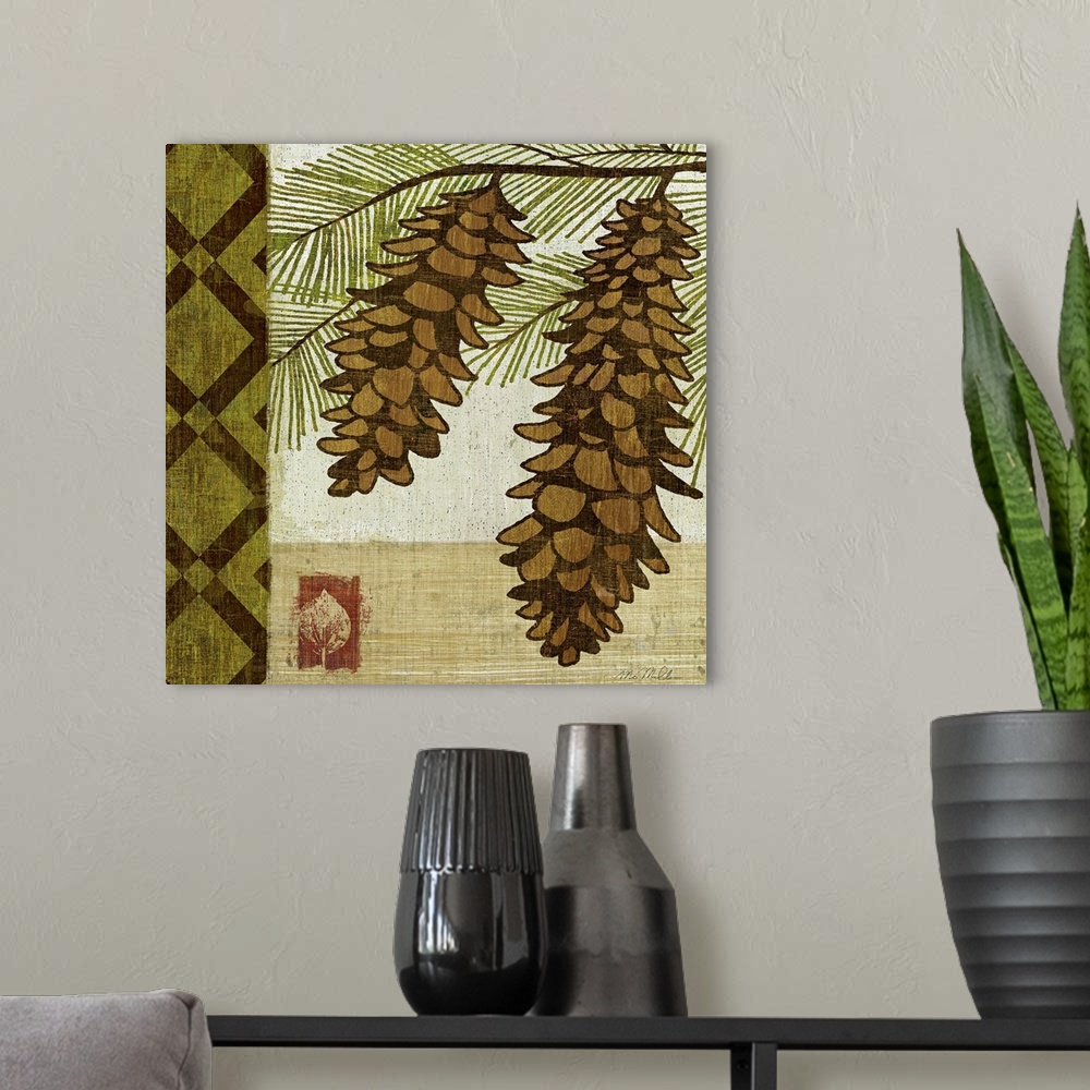 A modern room featuring Summer Pine I