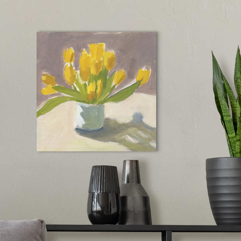 A modern room featuring Sunny Tulips