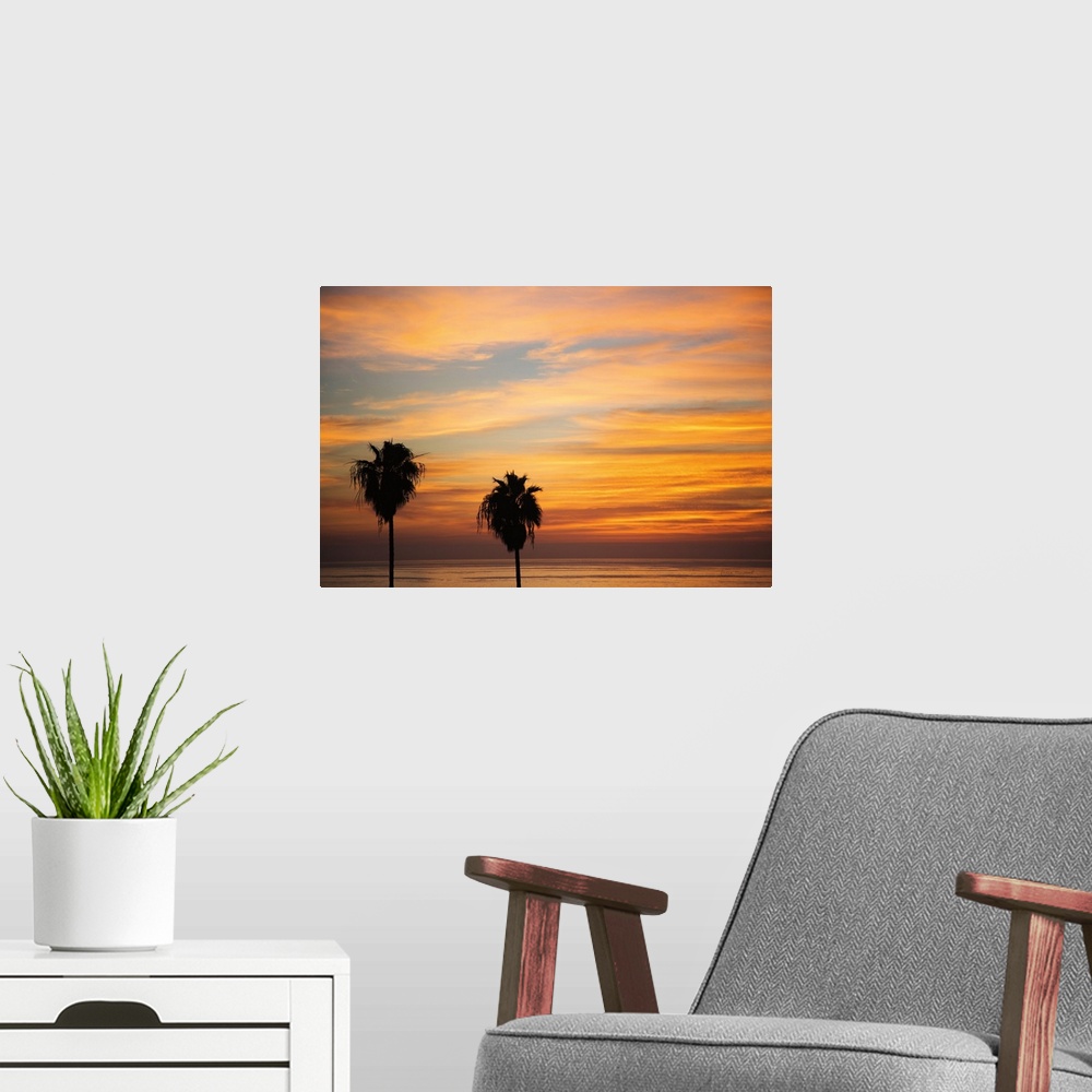 A modern room featuring Sunset Palms III