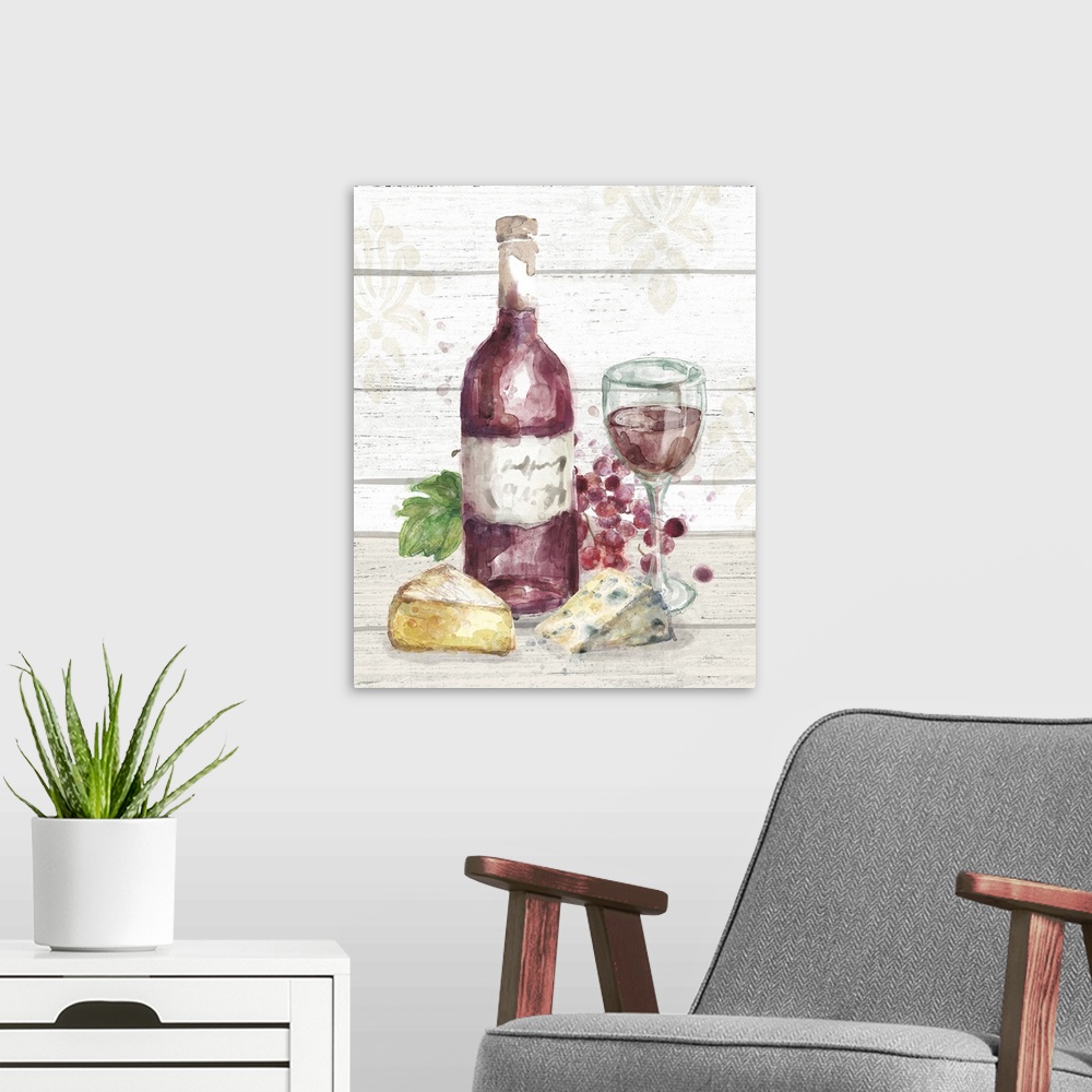 A modern room featuring Sweet Vines III