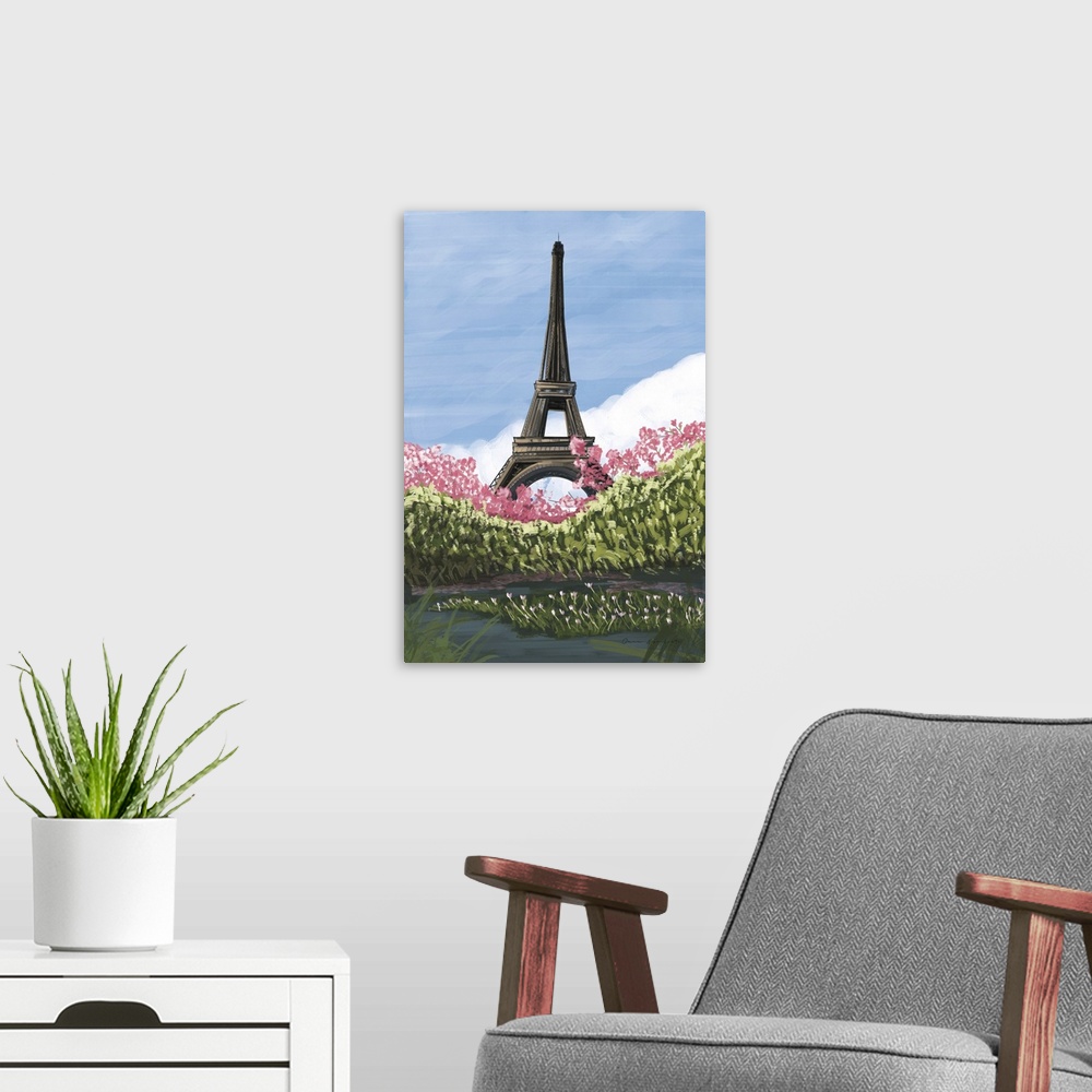 A modern room featuring Take Me To Paris