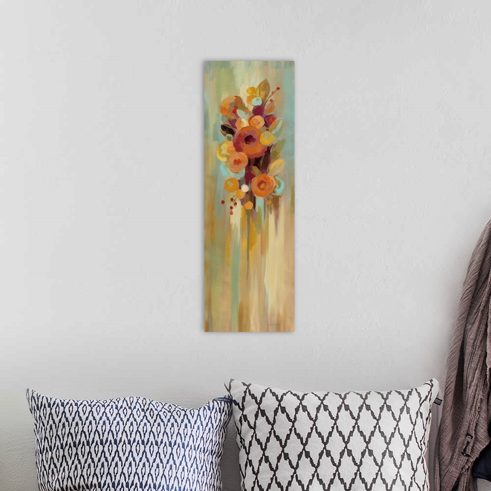 A bohemian room featuring Tall Autumn Flowers I