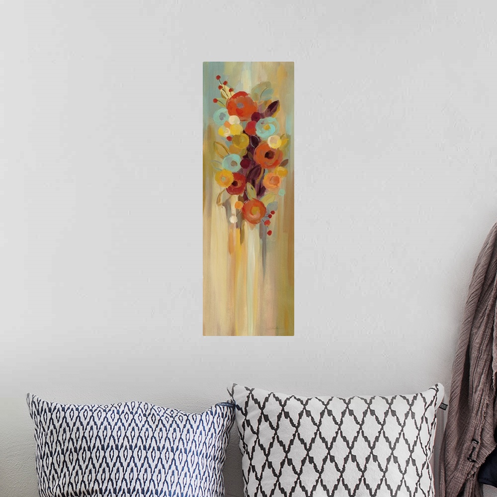 A bohemian room featuring Tall Autumn Flowers II