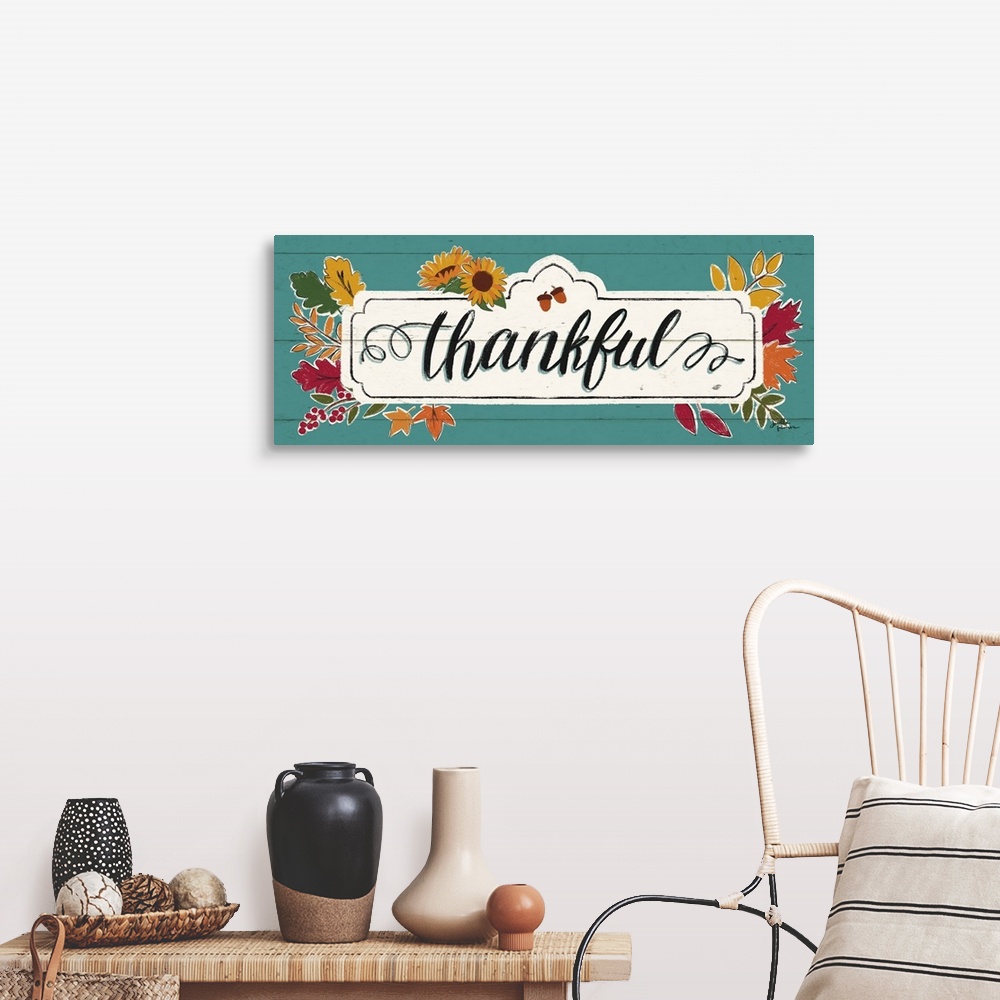 A farmhouse room featuring Thankful IV Turquoise