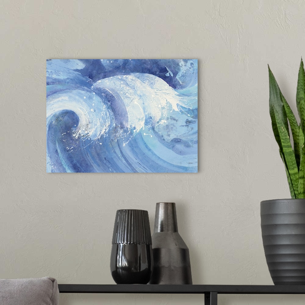 A modern room featuring The Big Wave