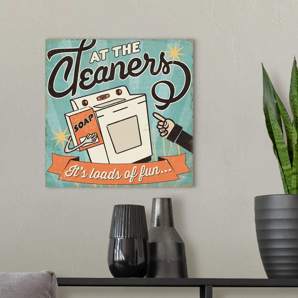 A modern room featuring The Cleaners II