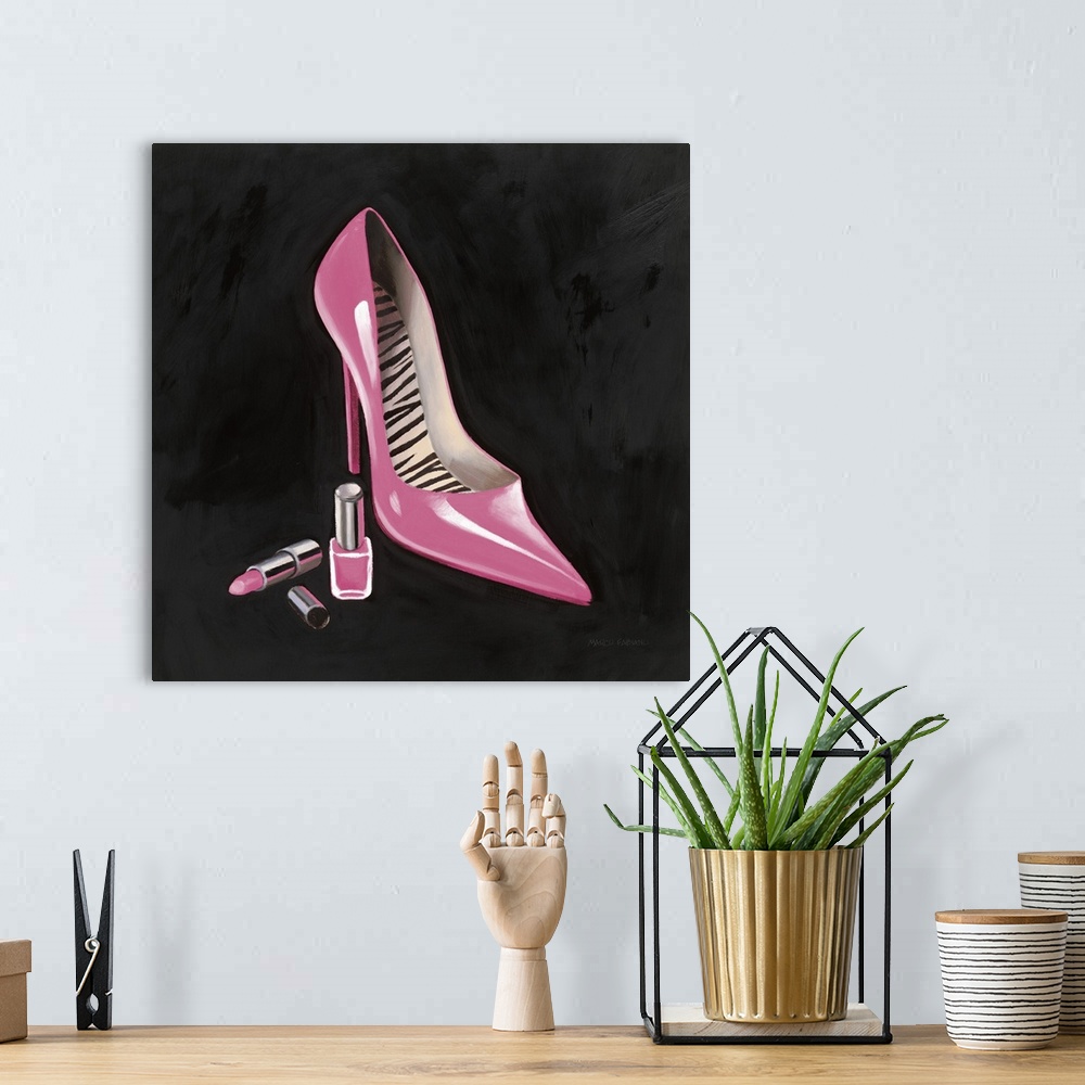 A bohemian room featuring The Pink Shoe I Crop