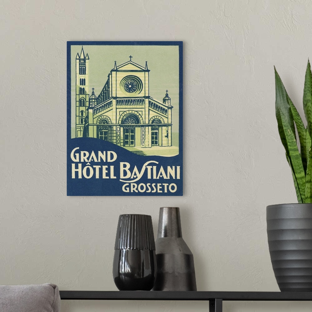 A modern room featuring Travel Poster III