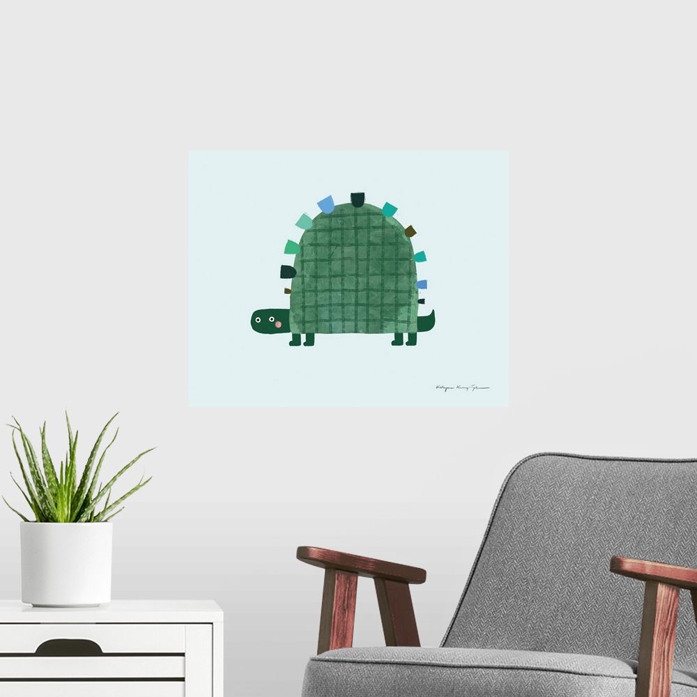 A modern room featuring Turtle